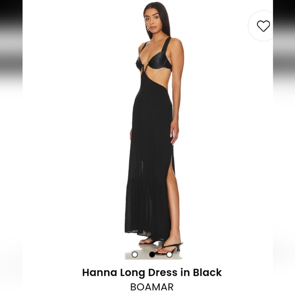 Hanna Long Dress in Black. BOAMAR. NWT - Picture 2 of 5